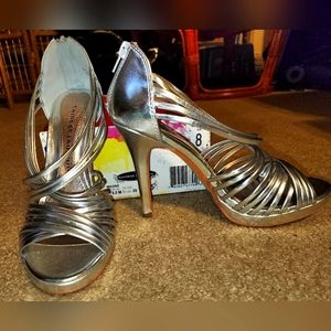 Brand new Silver Strappy Sandals